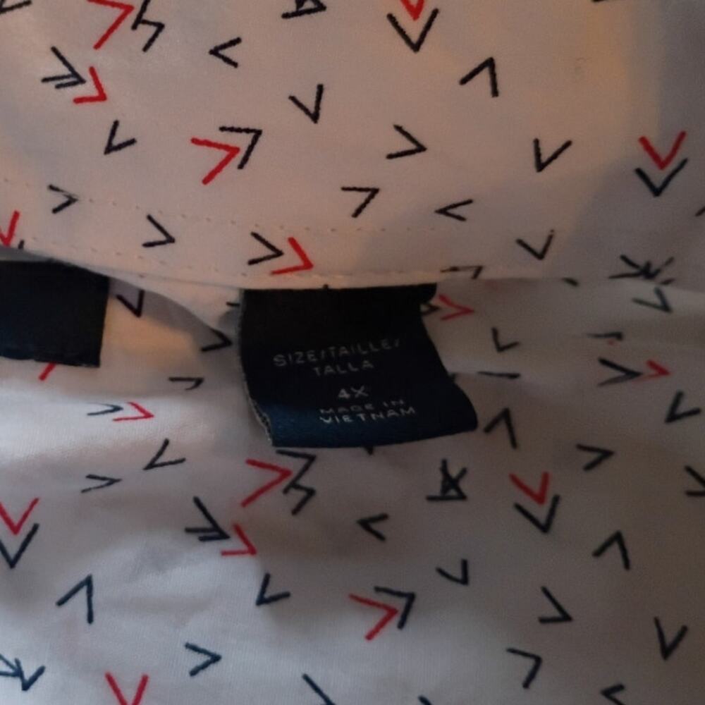 Perry Ellis Stretch Micro Print Button Shirt 4x M… - image 7